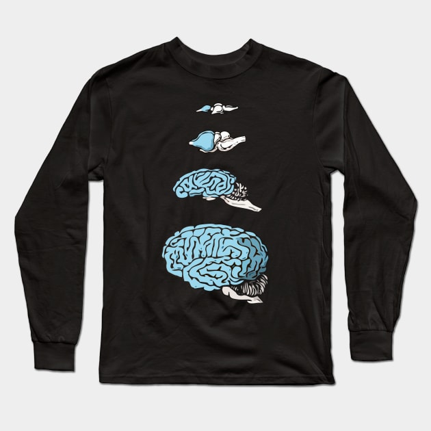 Neocortex Evolution Long Sleeve T-Shirt by RosArt100